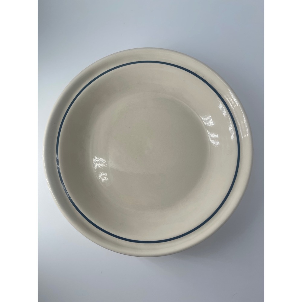 Longaberger Pottery Woven Traditions Traditional Blue 10" Pie Plate USA
